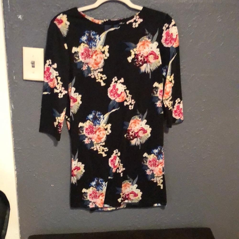 H&M long sleeve, floral dress.